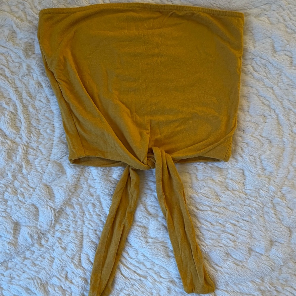 yellow tube top S